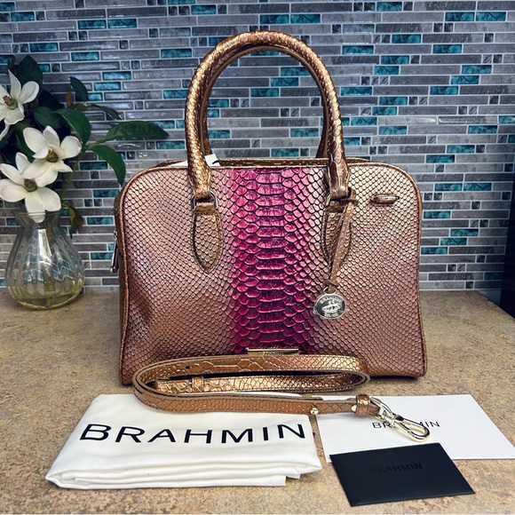 Brahmin Handbags - NWT Brahmin Marissa Pomegranate Harkness purse